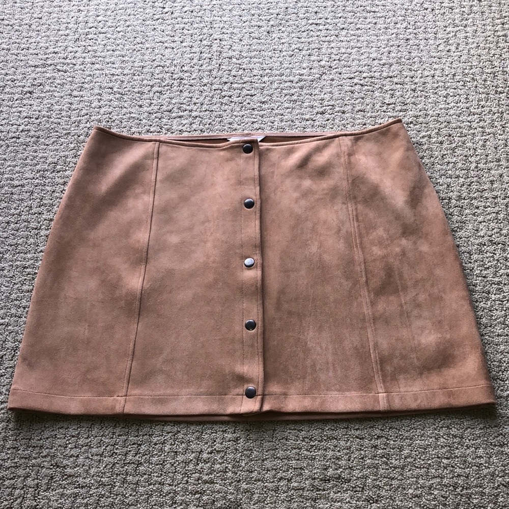 JACK by BB Dakota Faux Suede Skirt